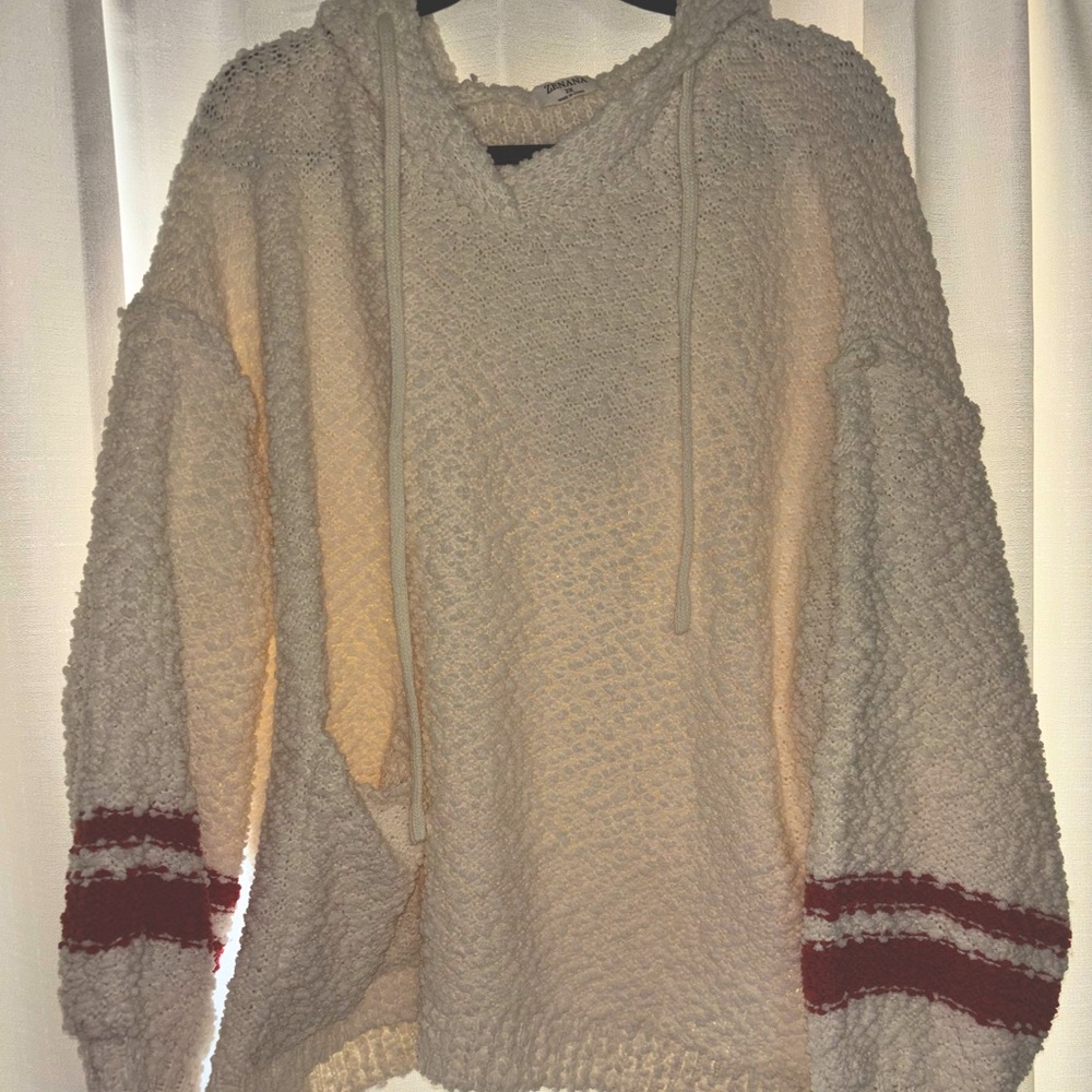 NWOT - Zenana Cream Hoodie
